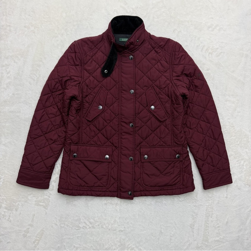 Ralph Lauren Quilted Jacket in Burgundy